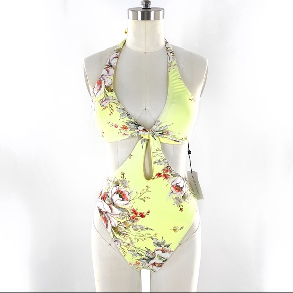 BCBGeneration Other - BCBGeneration Floral Cut-Out Swimsuit